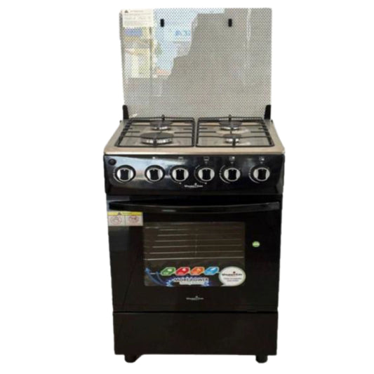 Union Gas Freestanding Gas Cooker  4 burners  1 Door - 50 cm Black