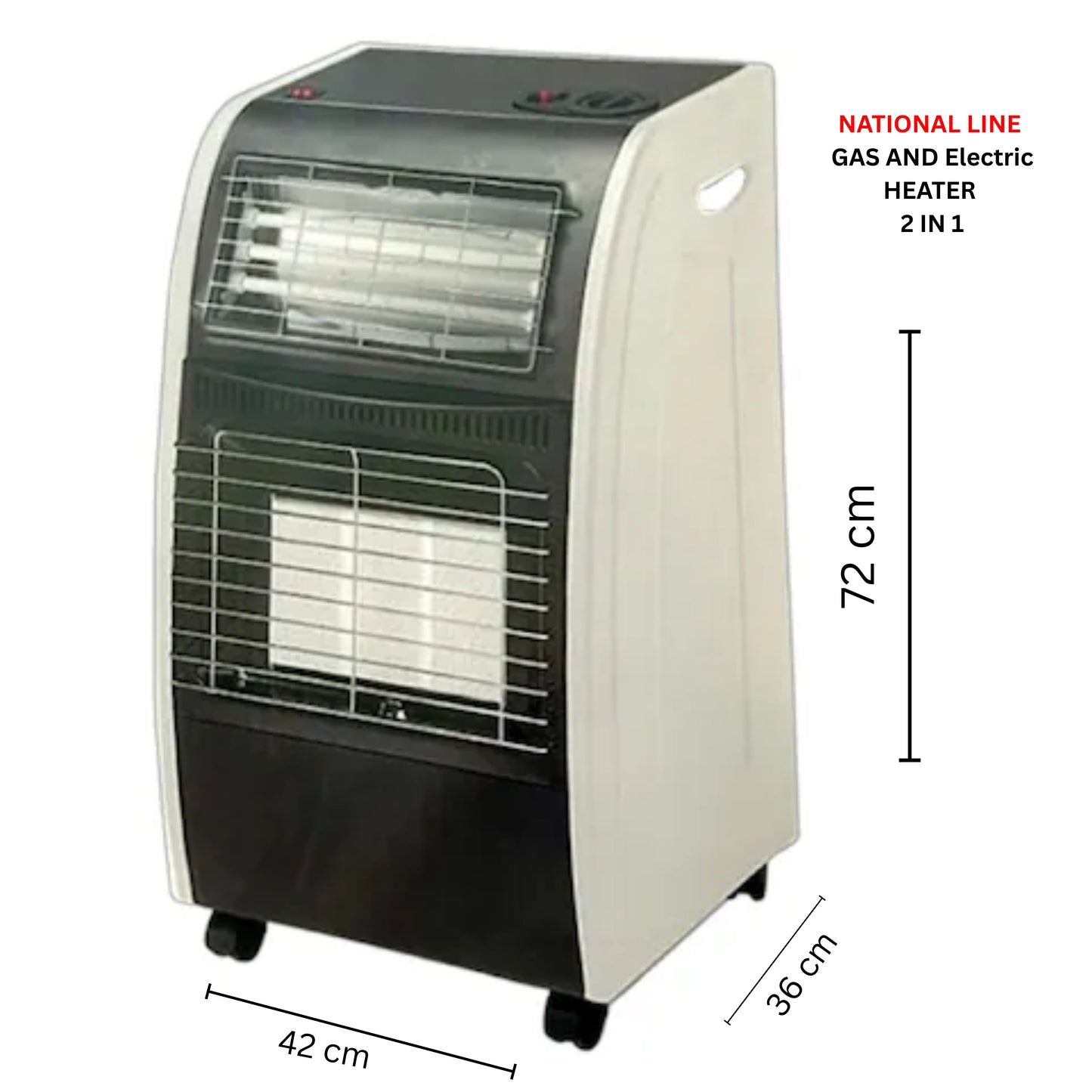 National Line Gas and Electric Heater 2 in 1