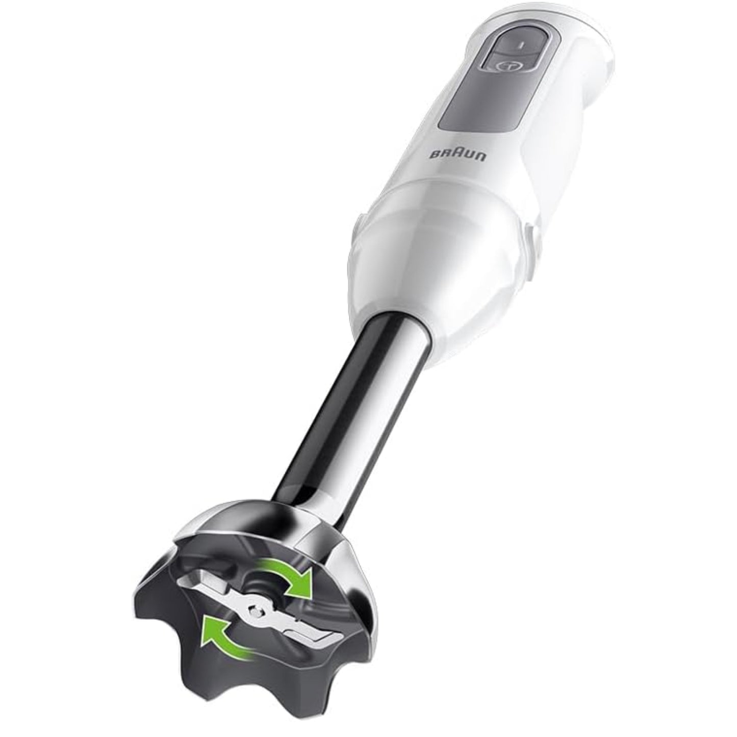 Braun MultiQuick 5 Hand Blender 1000W with Beaker, 500ml Chopper, Whisk, PowerBell VPlus, 21 Speeds, SplashControl for Chopping, Masala Grinding, Chutney, Puree, Smoothie, Soup, Shake