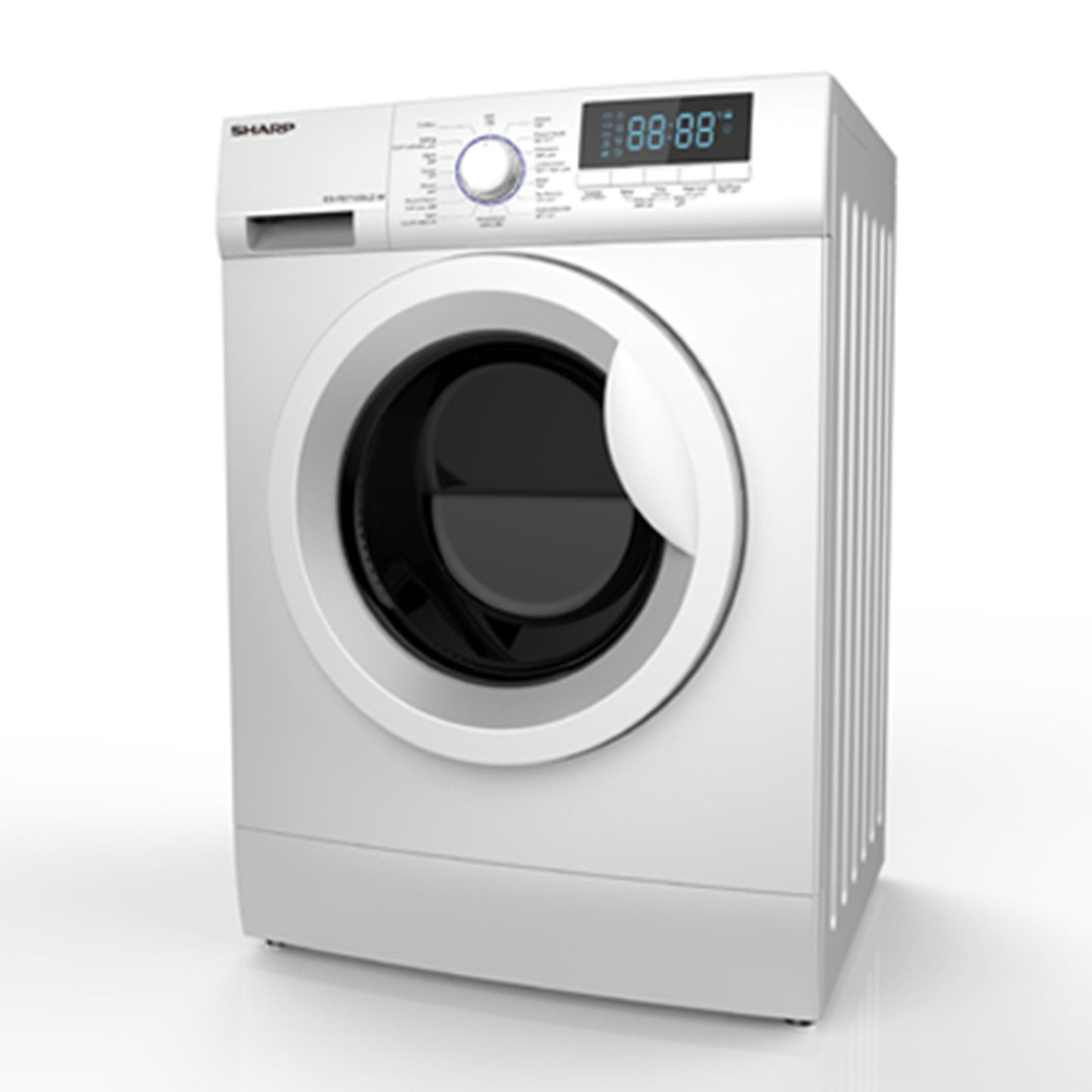 Sharp 7 KG Front Load Washing Machin White 1000 rpm