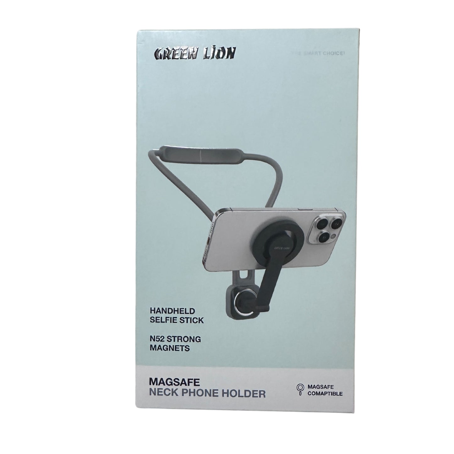 Green Lion MagSafe Neck Phone Holder - Grey
