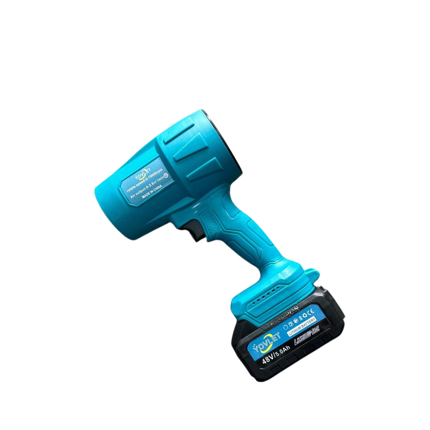 Yovlet cordless Turbine Fan Blower 48V LI-Ion Battery 5.0AH