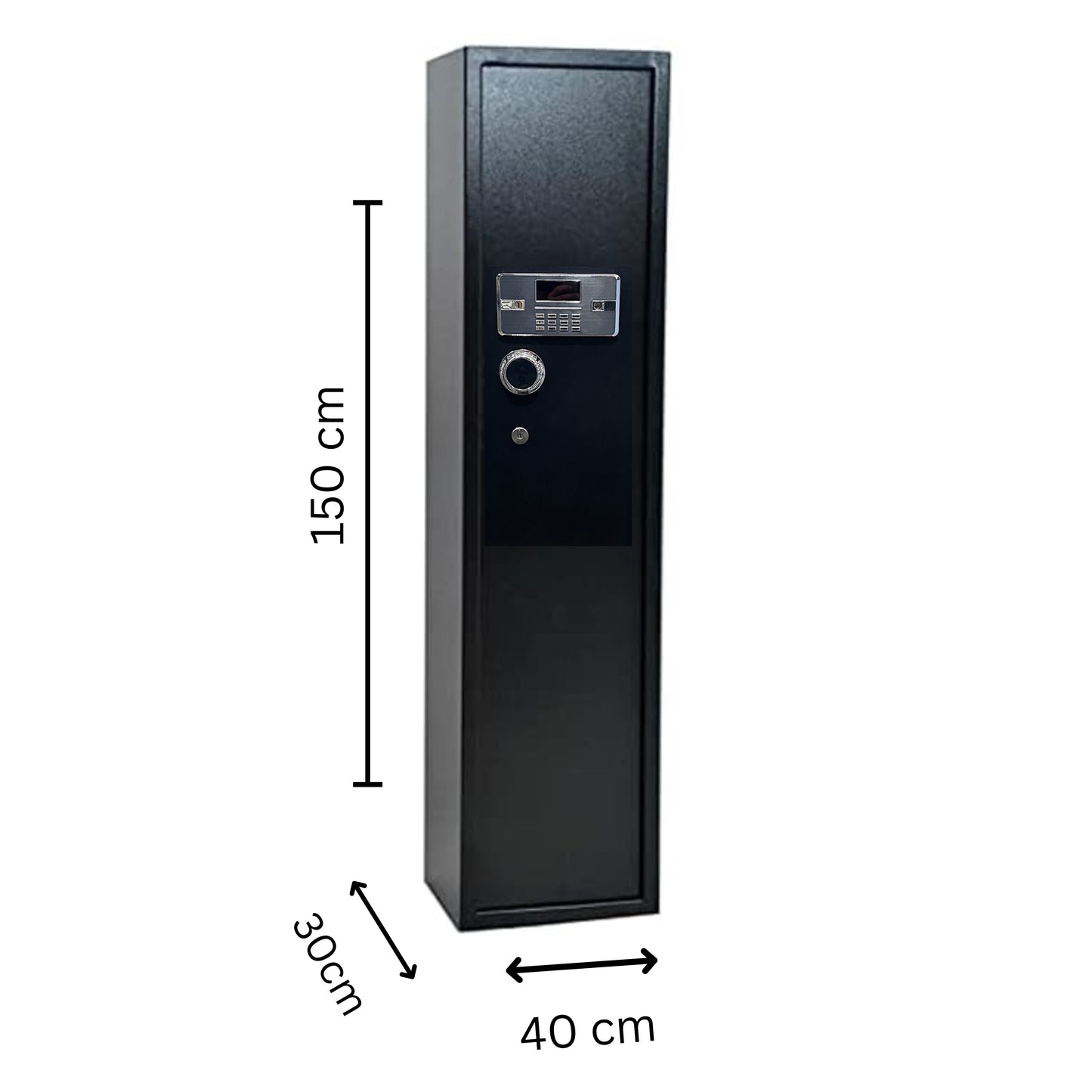 BLACK fire proof safe With 4 Keys  - 150cm