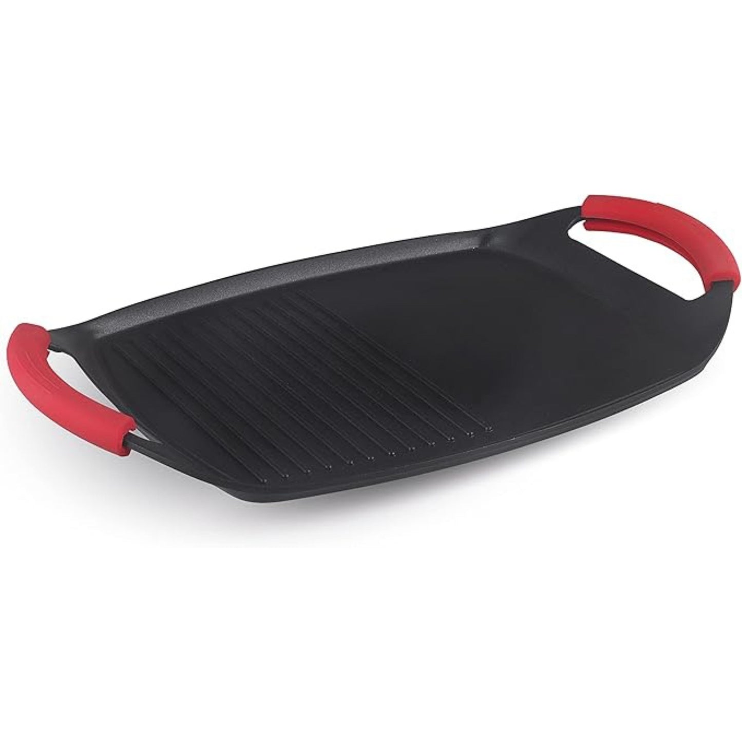 Müller Kitchen 47cm Grill plate barbecue, Griddle Pan with handles, Stove top Griddle (Nonstick Marble Granite Coating, Die-Cast Aluminum Build, Induction)