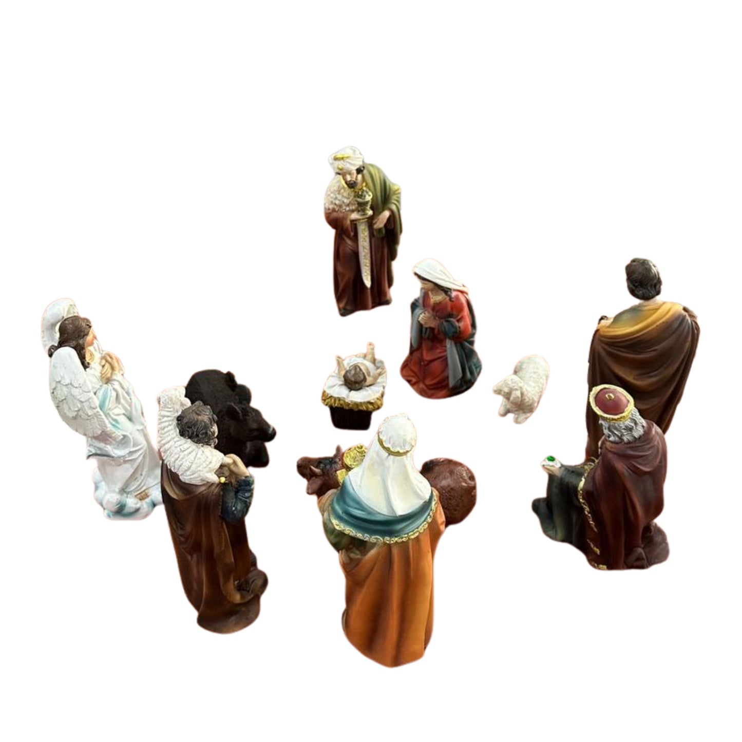 Nativity scene set status 20 cm colored