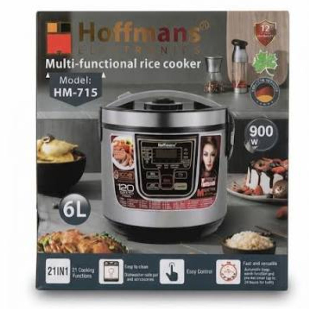 HOFFMANS  Conventional Electric Cookers  (6 L, Silver)