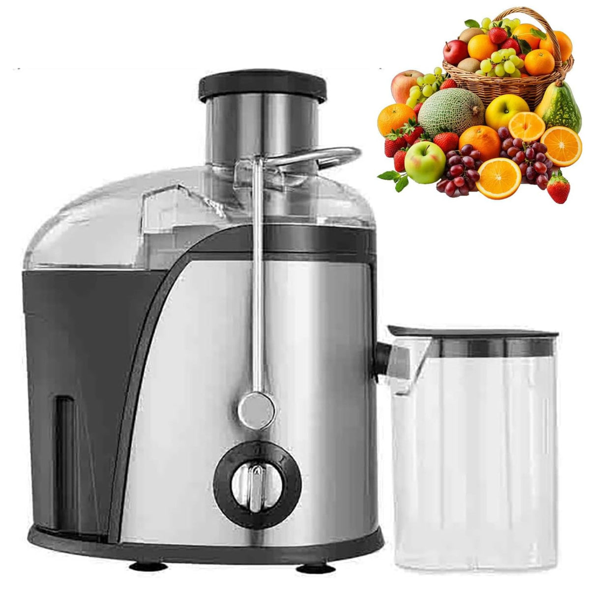 Sinboss Fruit Juicer Machines 1000W, 400Ml Compact Centrifugal Extractor, Stainless Steel Body, Large Feed Chute, 2-Speed Adjustment Anti-slip Fee, Juicer Extractor...