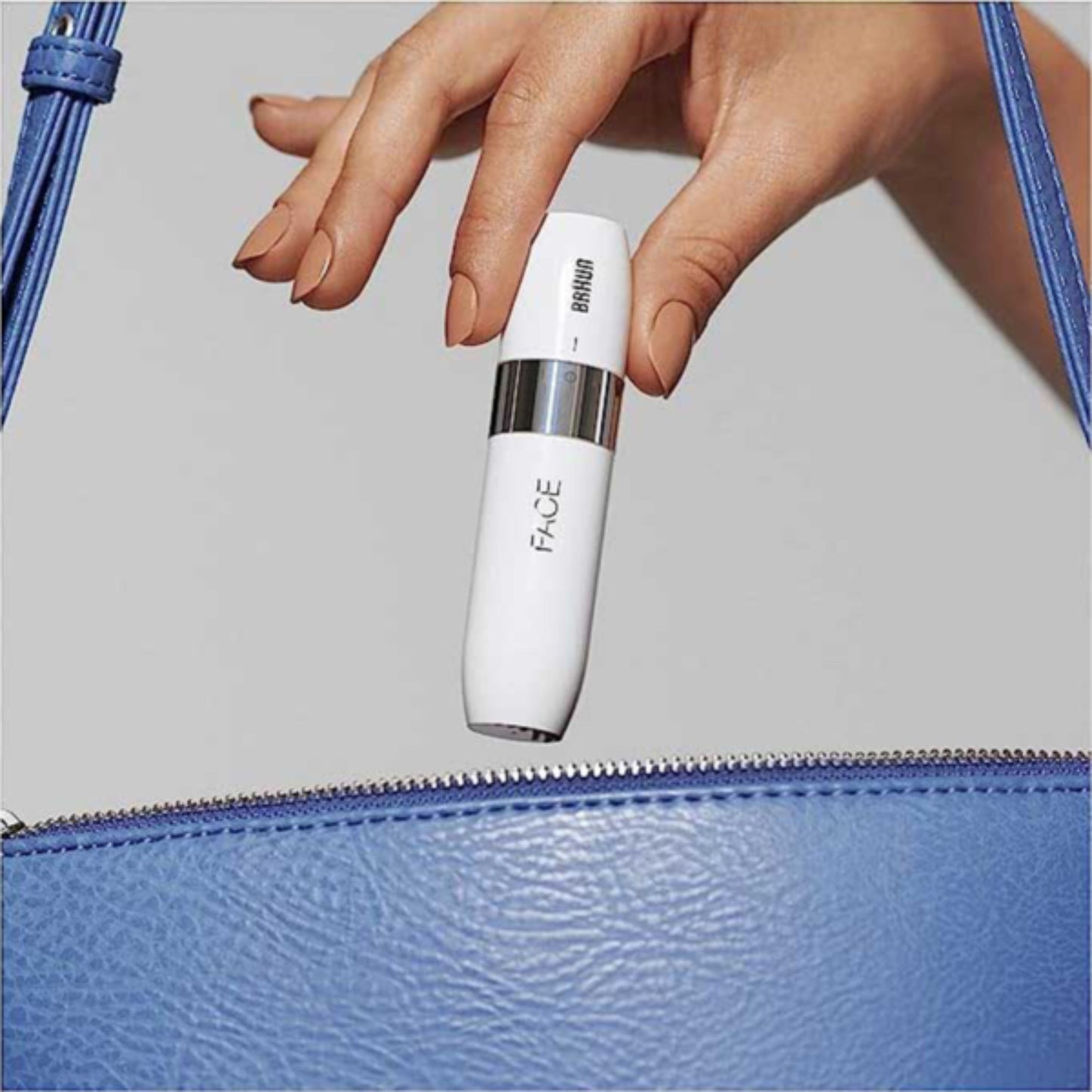 Face Mini hair remover  with Smartlight, white