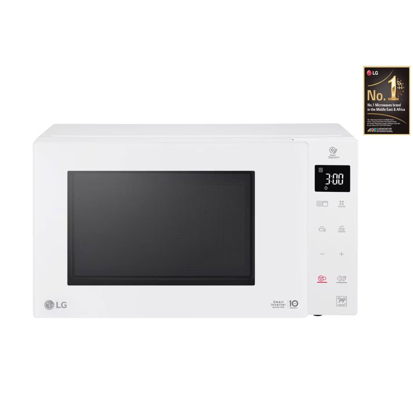 smart Inverter Microwave With Grill - 1000 Watt, 23L - White