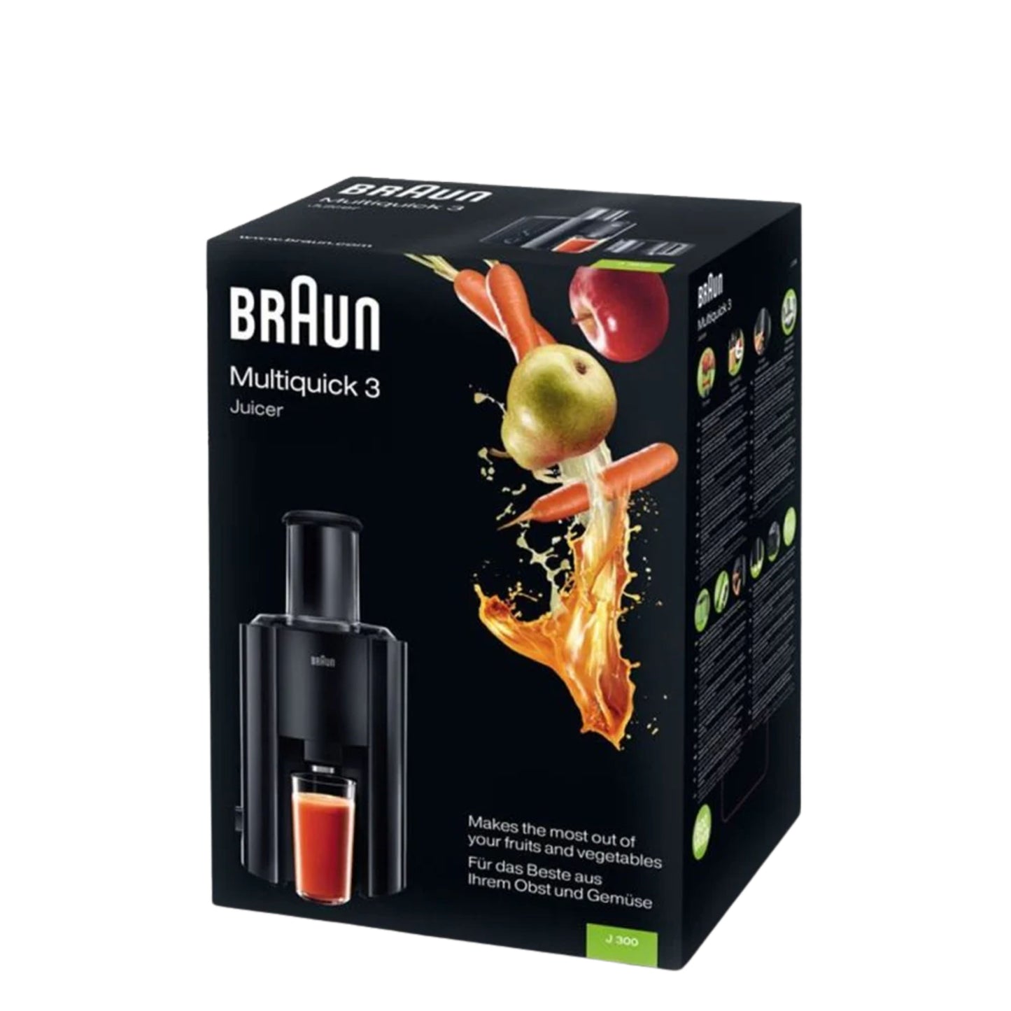 Braun Juicer J300 with 800W Power and Fast Extract