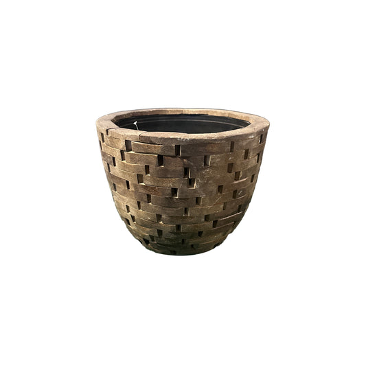 Wooden Flower Pot 16cm