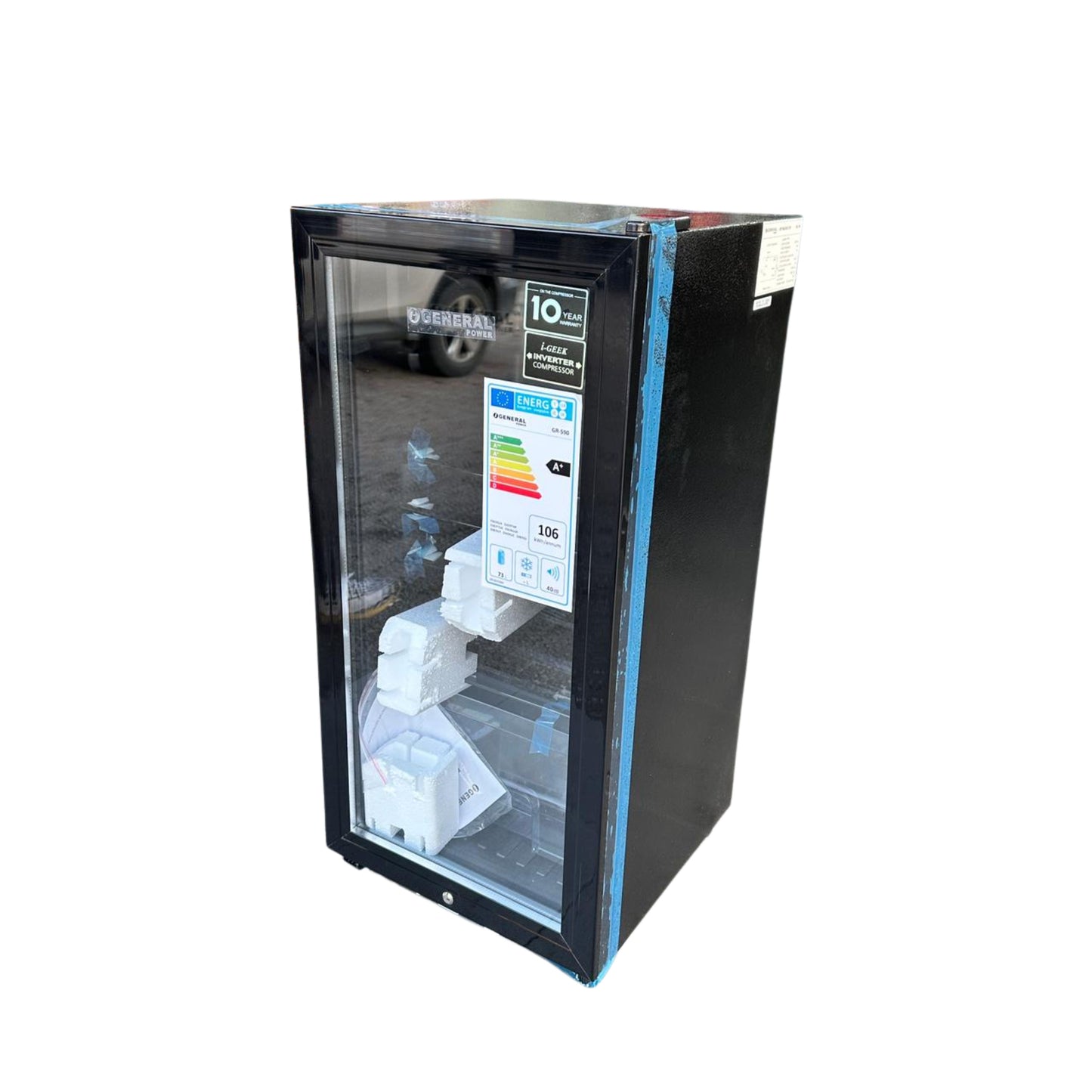 O-General Glass Door refrigerator 83 cm