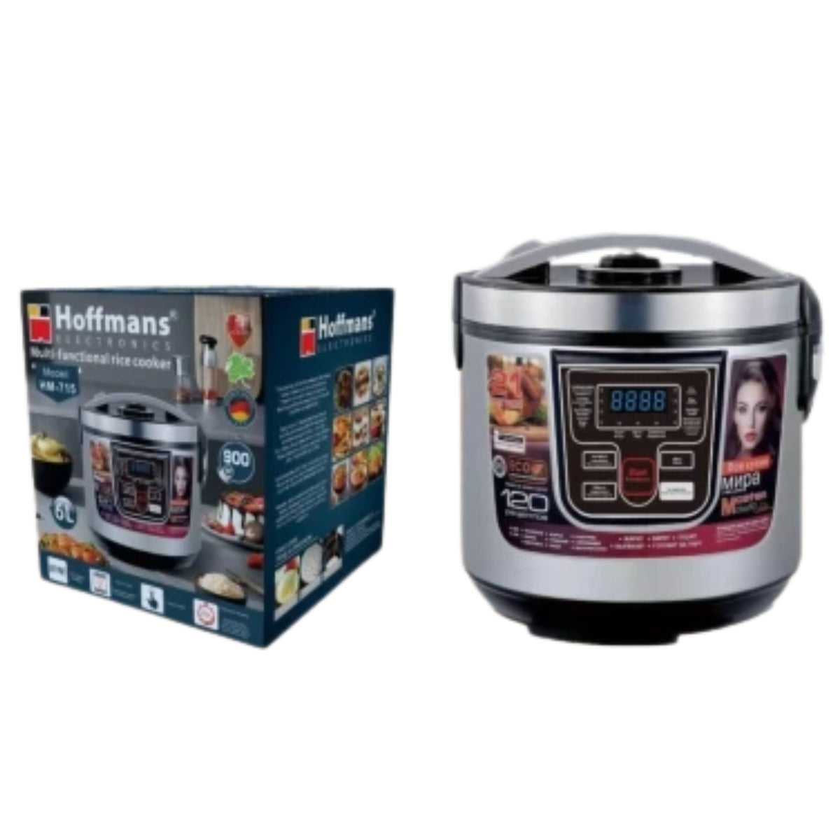 HOFFMANS  Conventional Electric Cookers  (6 L, Silver)