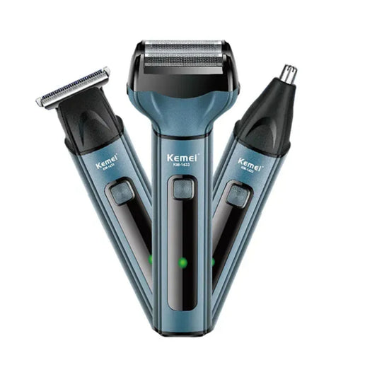 Nose Hair Clippers Household Electric Trimmer Kemei KM-1433 3-in-1 Multi-function Clippers