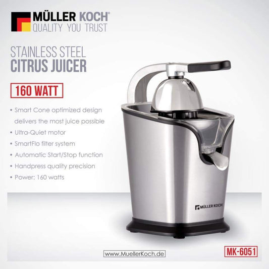 MULLER KOCH CITRUS JUICER 160 W STAINLESS STEEL