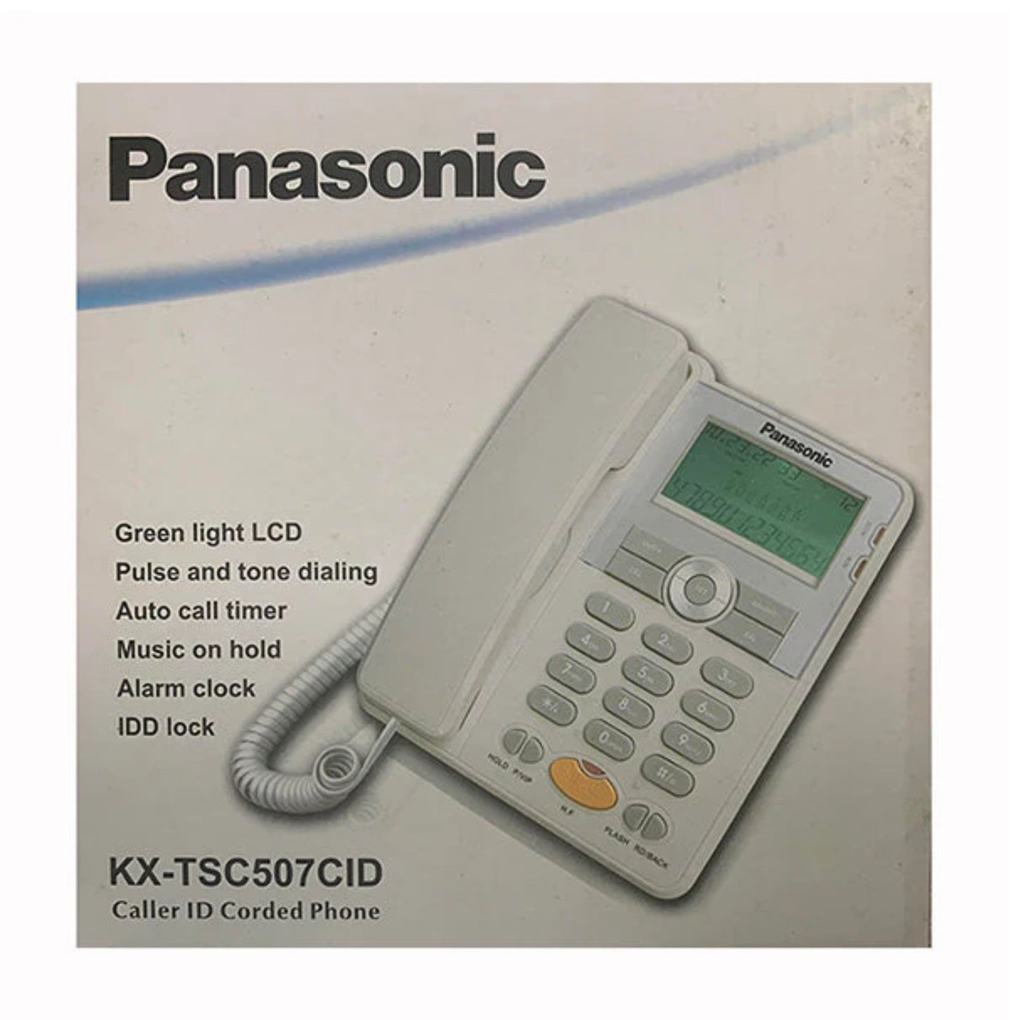 Panasonic Caller ID  - Corded Phone - OFF White