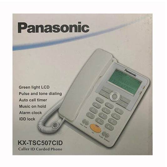 Panasonic Caller ID  - Corded Phone - OFF White