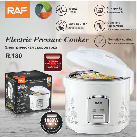 RAF High Quality Non Stick Coating 1000W 5L Capacity Keep Warm Electric Rice Cooker