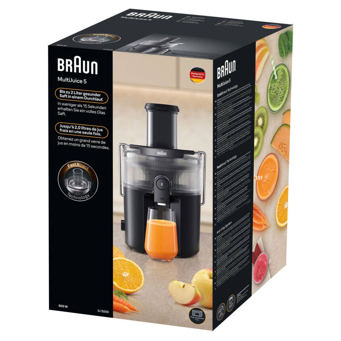 Braun MultiJuice 5 Spin Juicer - Black