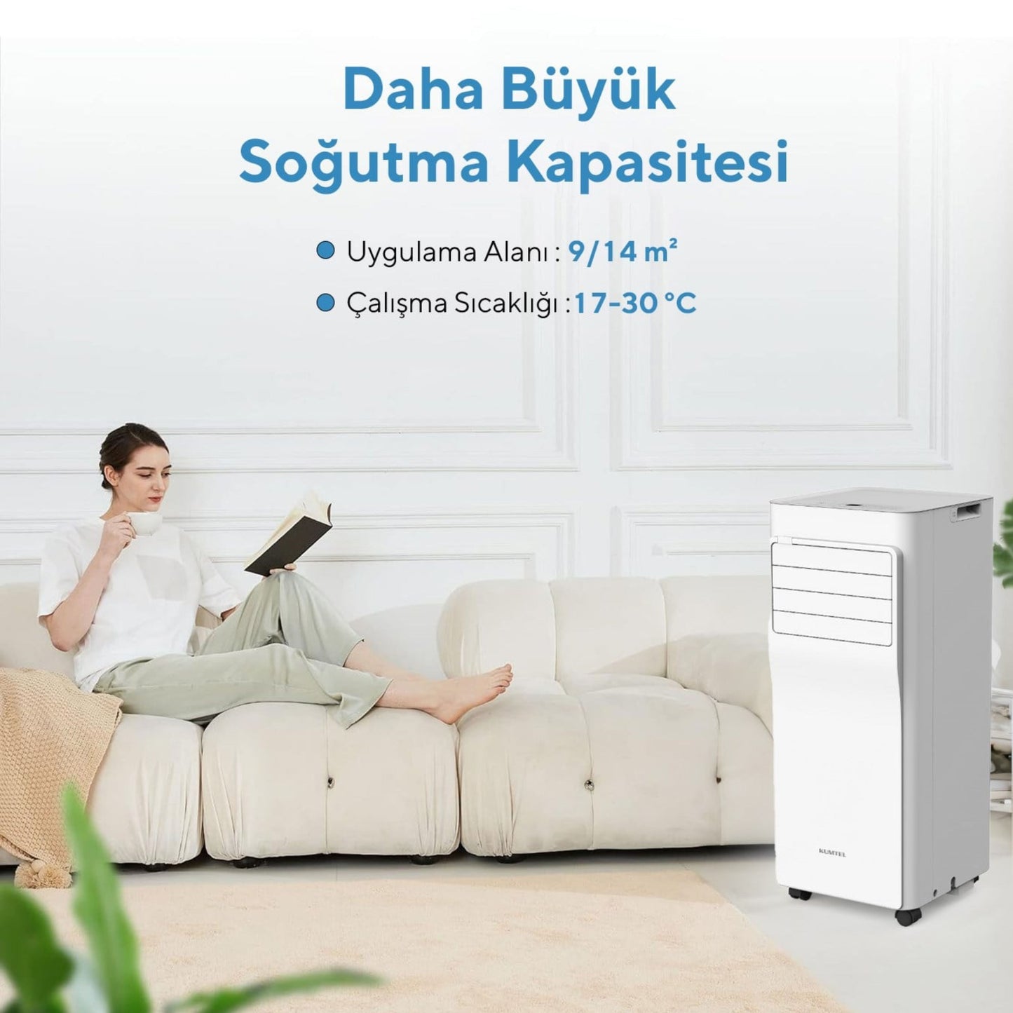Kumtel Juniper Portable Air Conditioner -  7000BTU