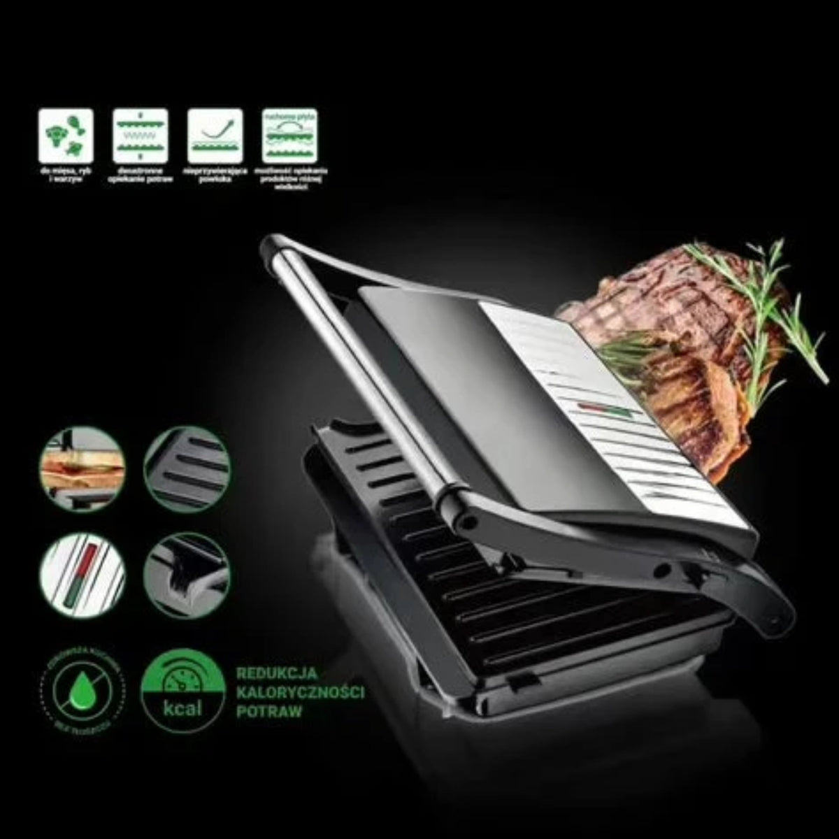 Raf Steak Machine & Sandwich Maker 1000W