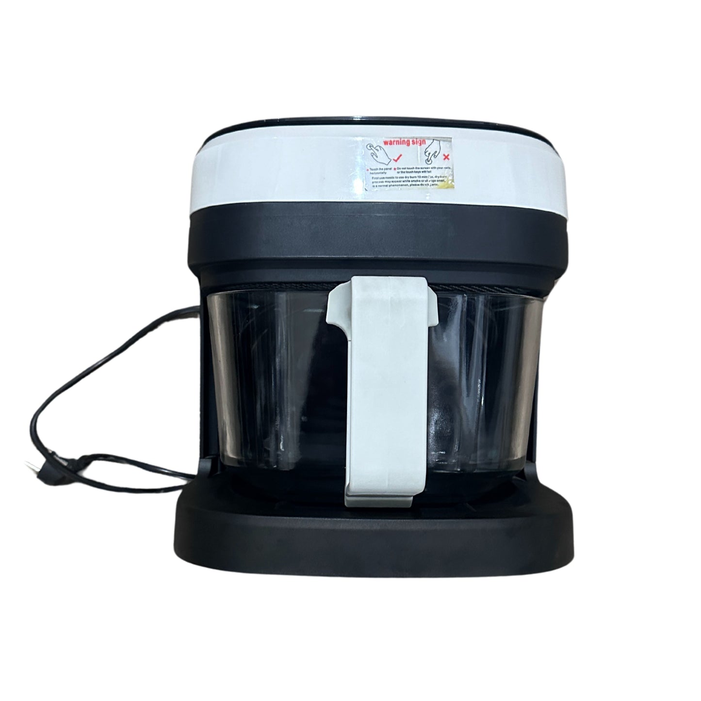 Silver Crest Digital Air Fryer with Glass  Basket for less toxicity  2400W 8.5L - Black