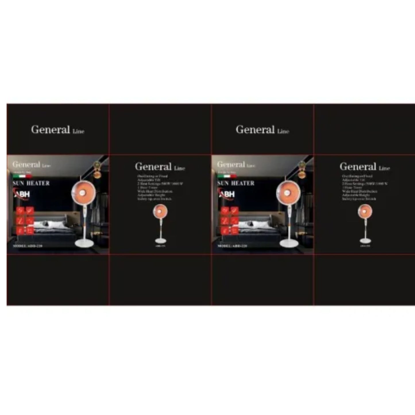 General Line – Sun 1000W/500W Carbon Room Heater | ISI Approved | Adjustable Thermostat | Overheat Protection | Portable & Noiseless?