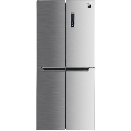 sharp fridge 4 doors  560L 180 cm - Stainless steel