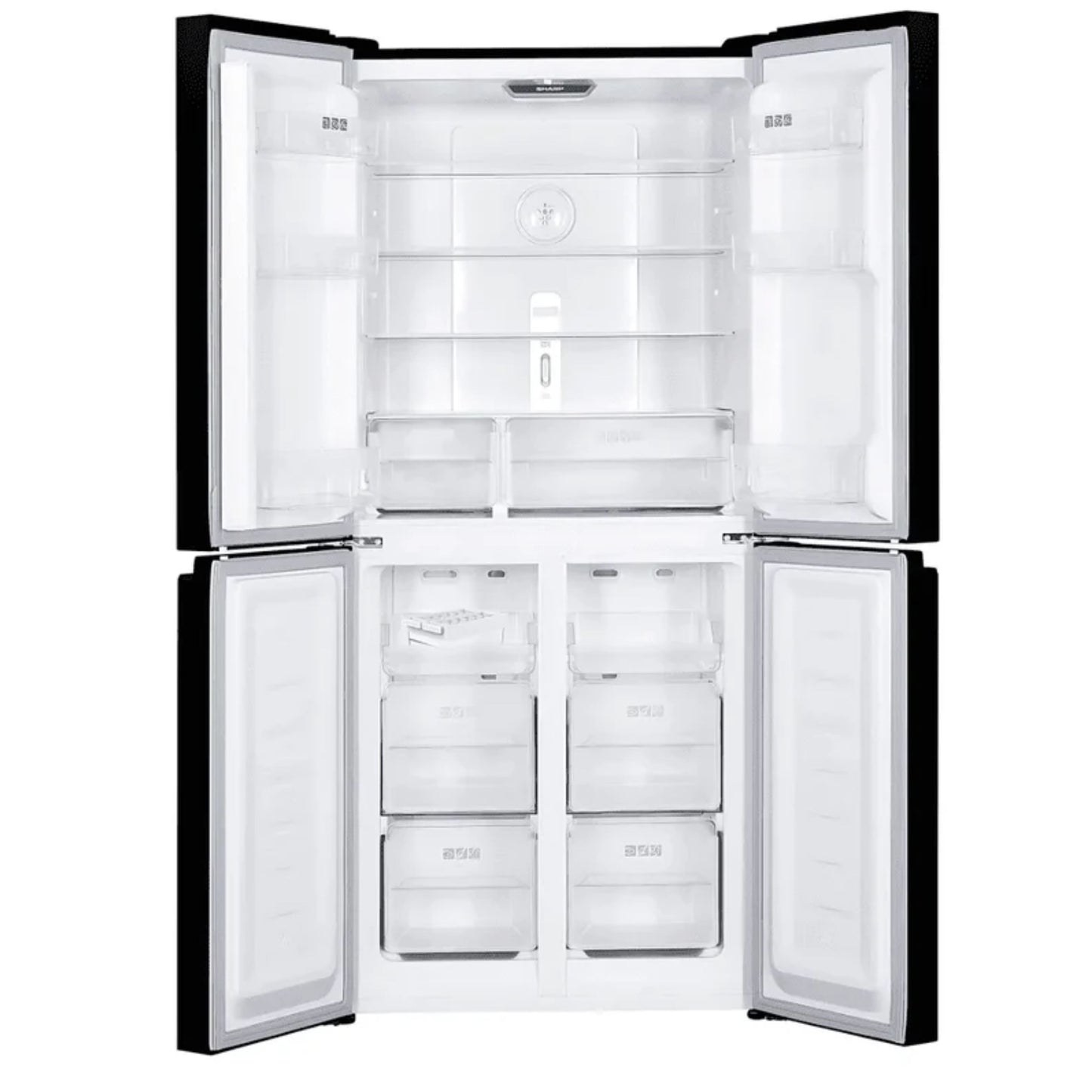 sharp fridge 4 doors  560L 180 cm - Stainless steel