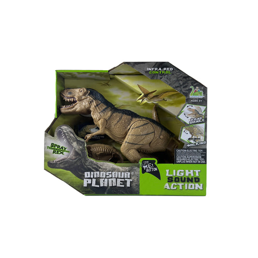 Tyrannosaurus Rex Beige Infra Red Control Roar Shake, Walking With light Sound Action
