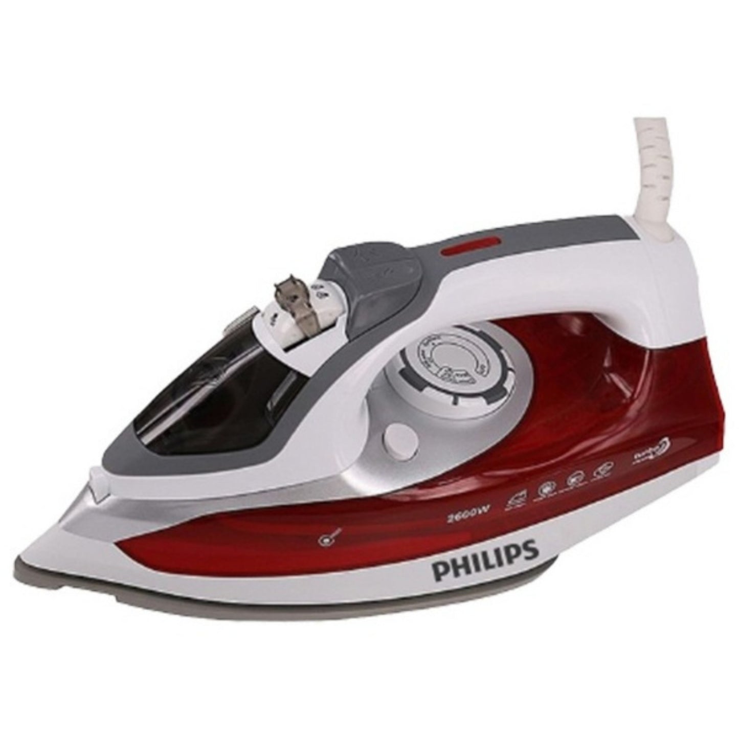 Philips Electric Steam Iron Ceramic Cover Steam Iron 2600W - Red color