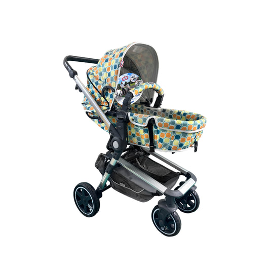 little tikes-  light blue with patterns  Stroller