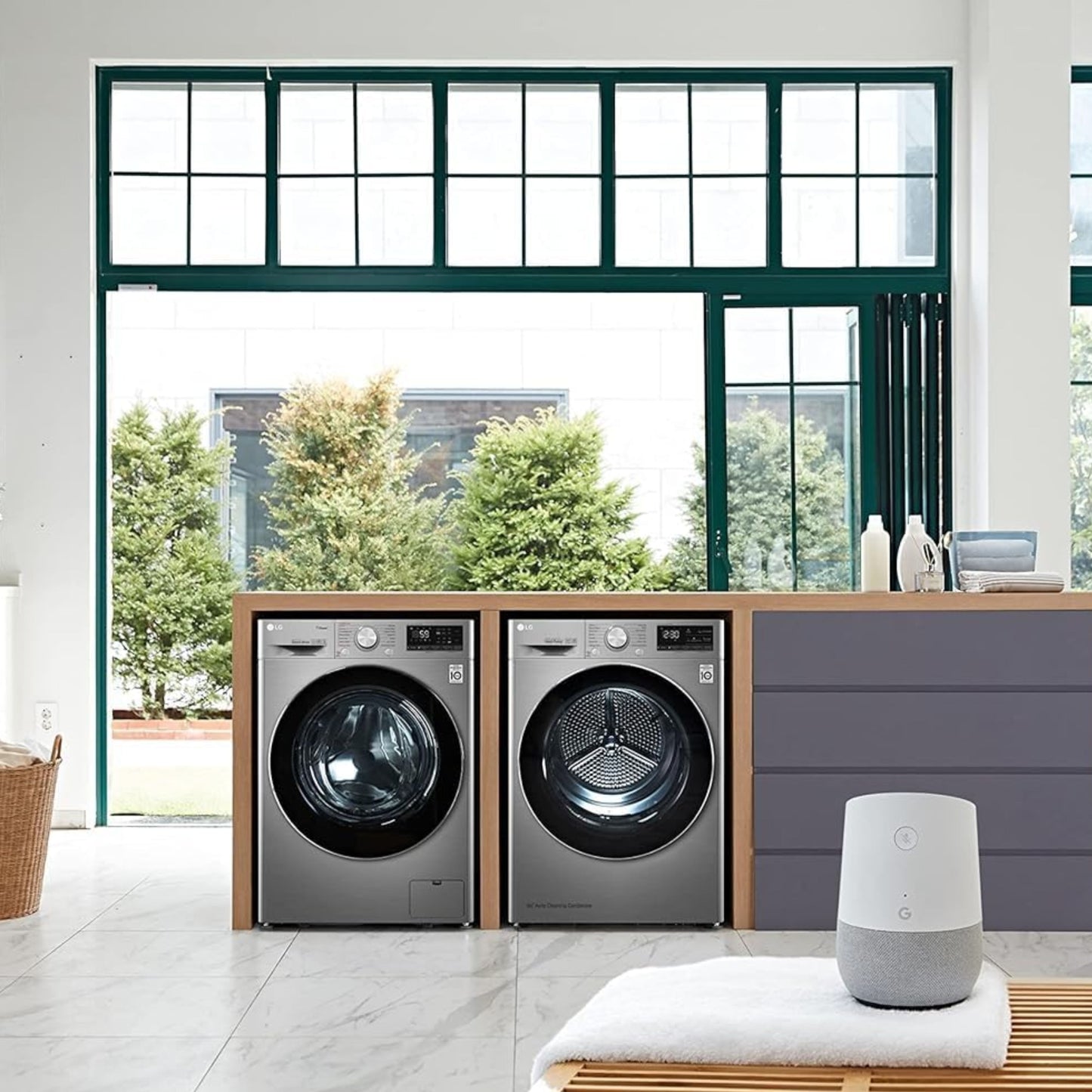 LG 9kg Washing Machine, Direct Drive, Grey