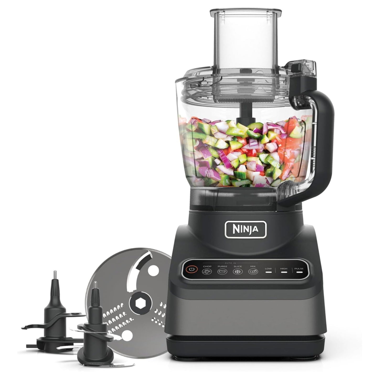 Ninja Food Processor with 4 Automatic Programs - Black