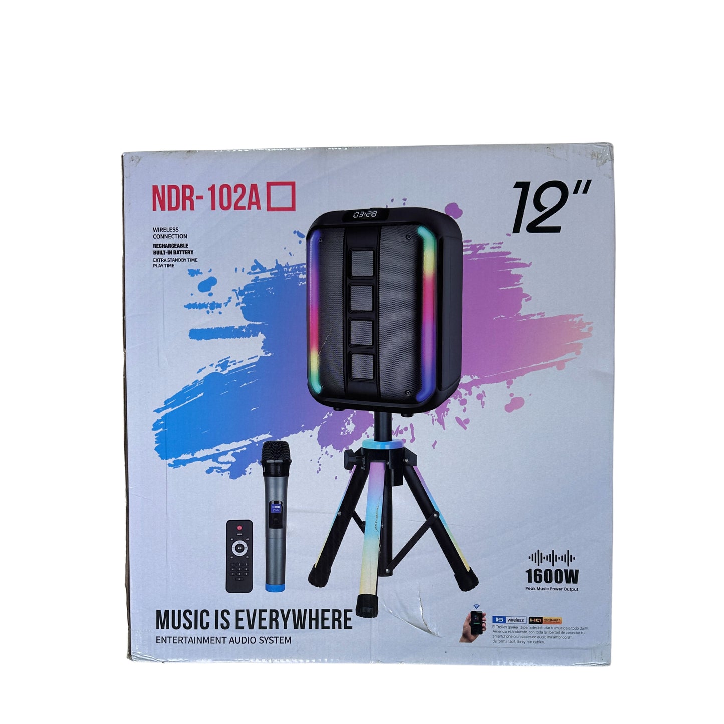 NDR  Bluetooth Karaoke Speaker with Tripod