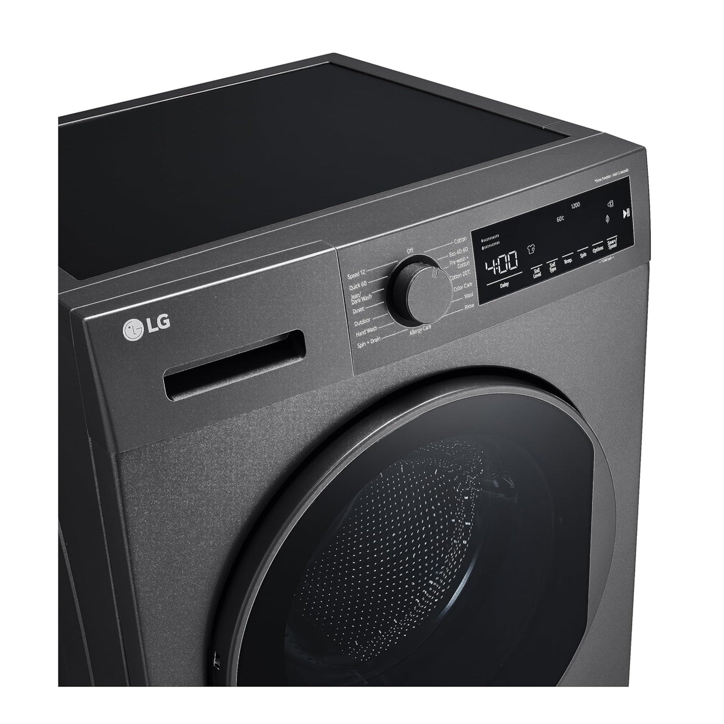 LG Front Load Washing Machine with Stain Care and Allergy Care Cycles, 8kg Silver color