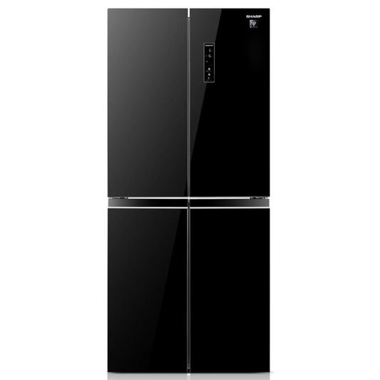 sharp fridge 4 doors  560L 180 cm - Black