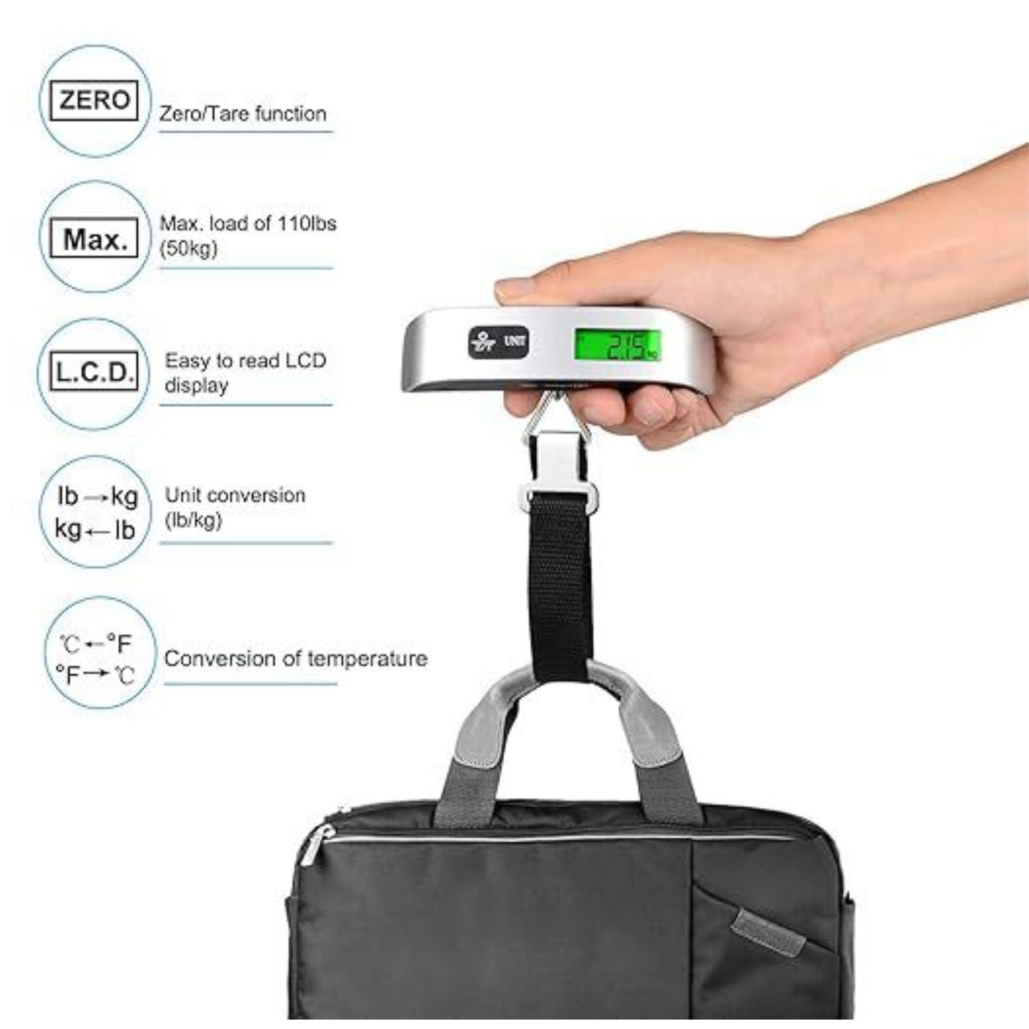 Electronic luggage scale up to 50kg