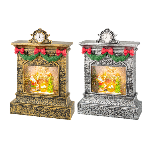 LED water spinner plastic fireplace steady BO indoor L.6.5cm x W.18.5cm x H.26cm
