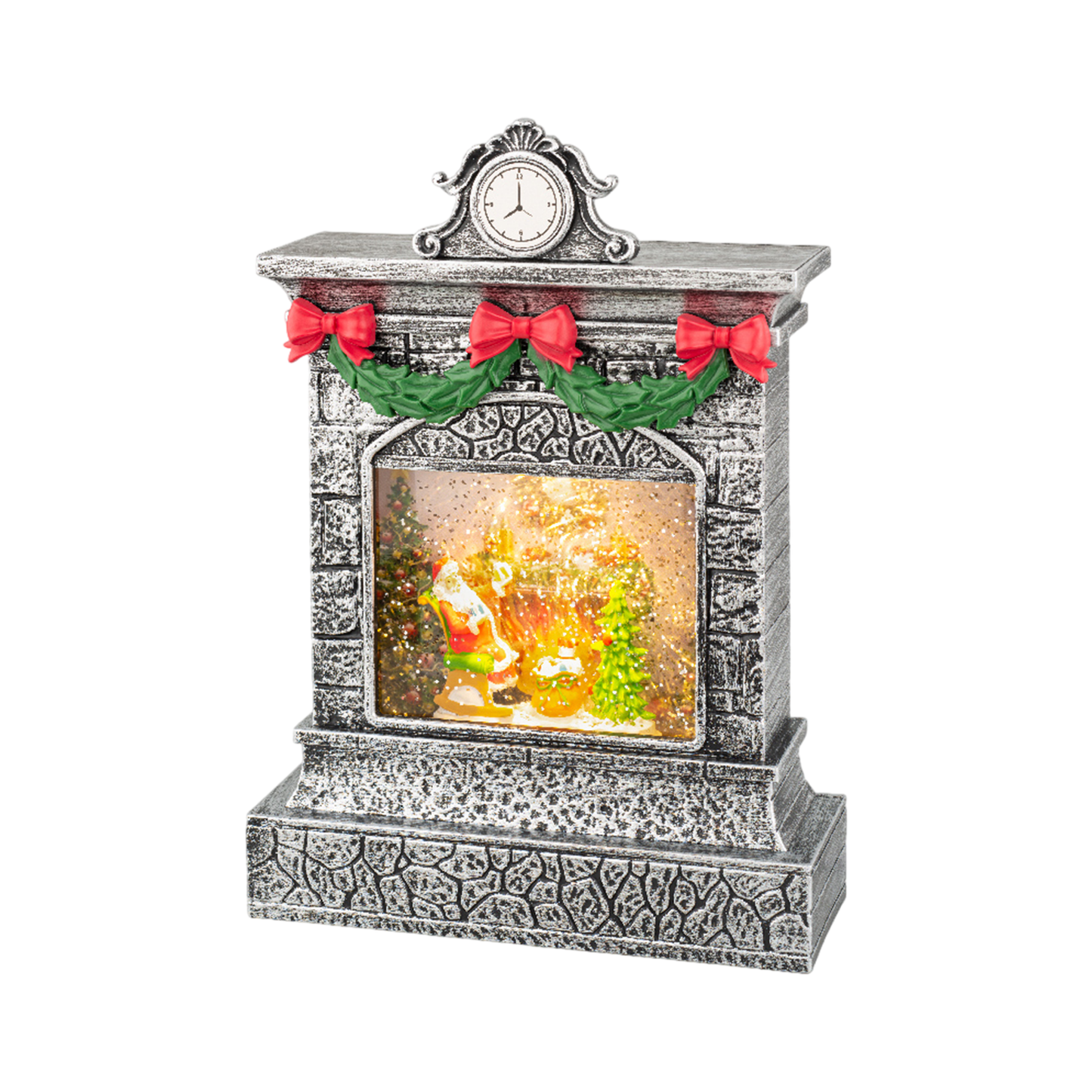 LED water spinner plastic fireplace steady BO indoor L.6.5cm x W.18.5cm x H.26cm
