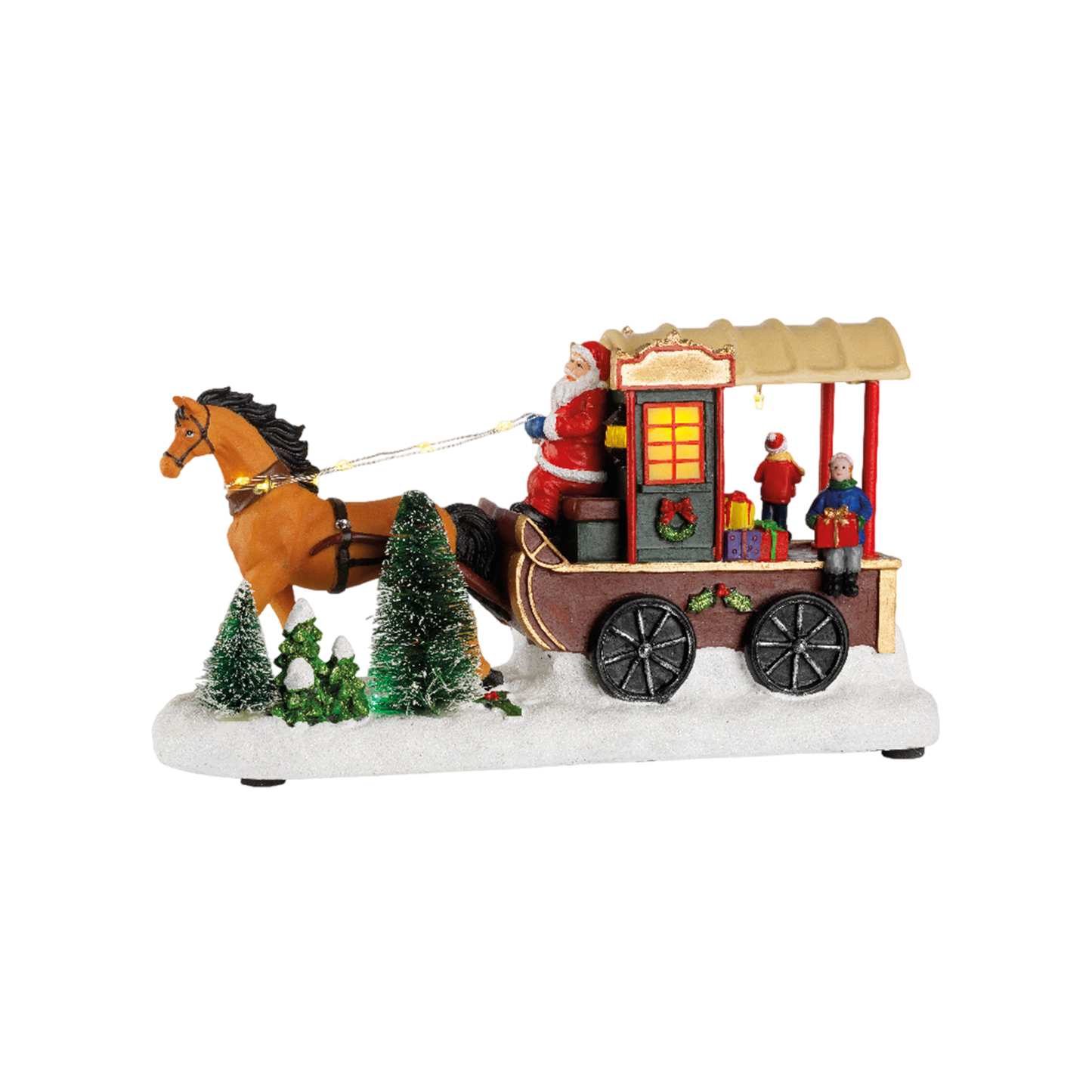 LED scenery polyresin steady BO indoor L.11cm x W.30cm x H.17cm
