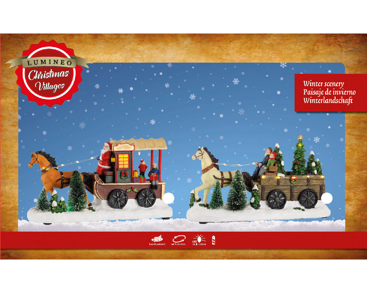 LED scenery polyresin steady BO indoor L.11cm x W.30cm x H.17cm