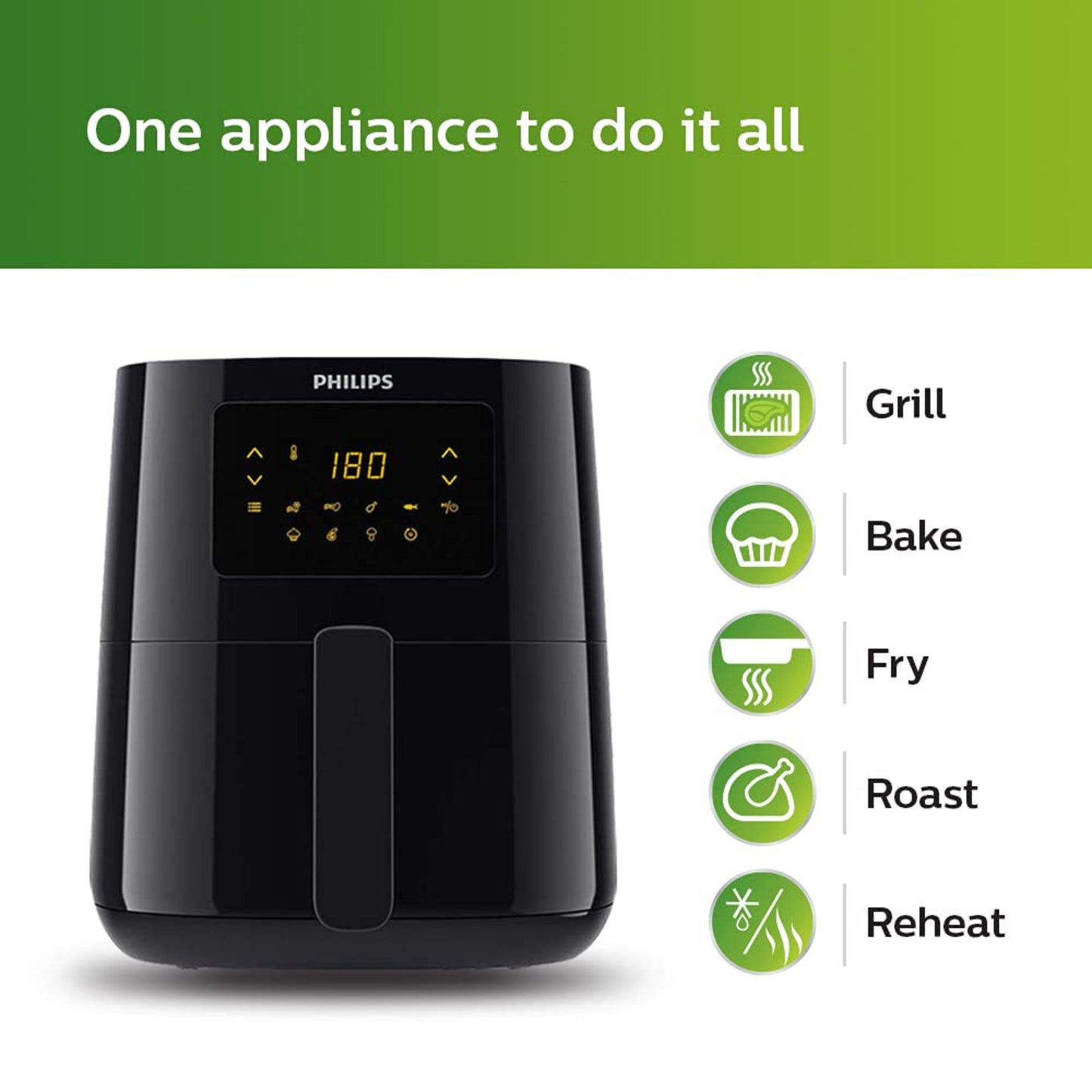 Philips Digital Airfryer with Touch Panel - 4.1L