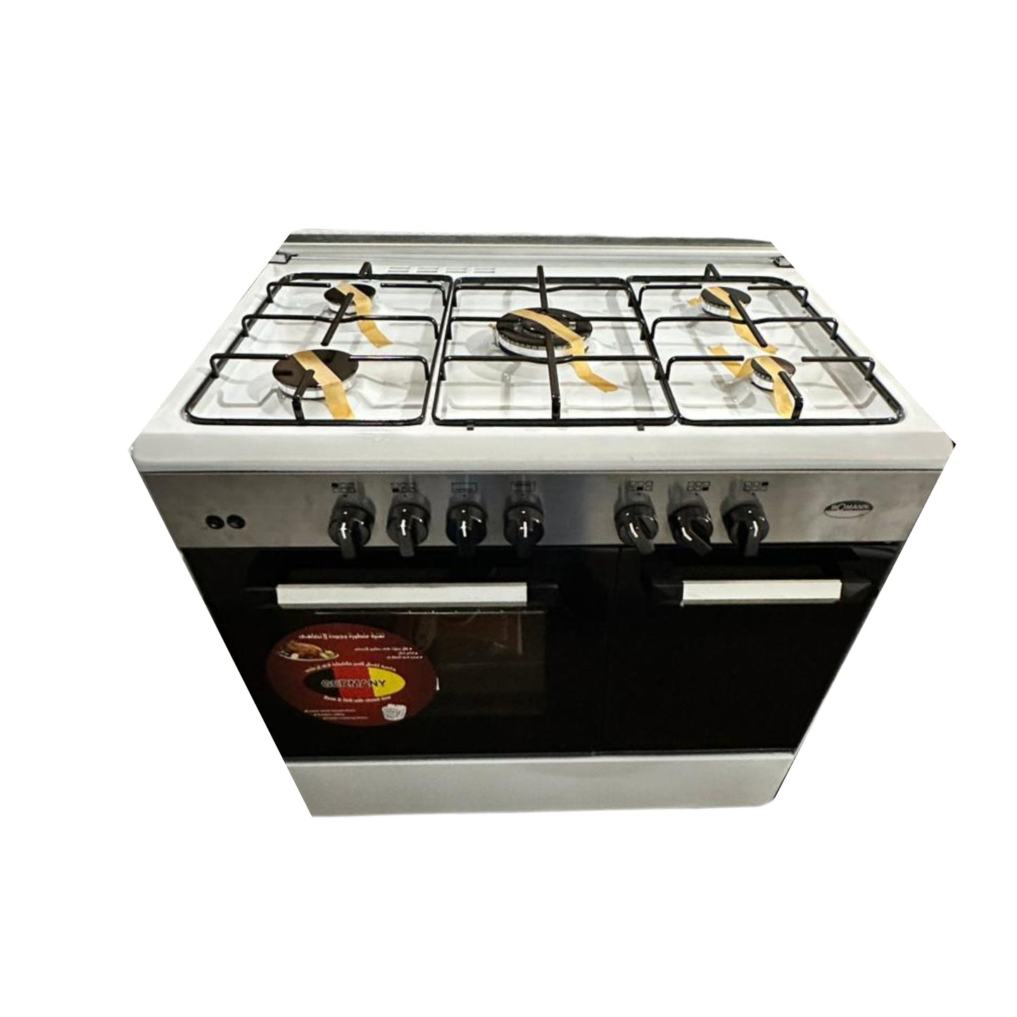 BOMANN 2 gas cooker 5 burners 2 Doors - Silver