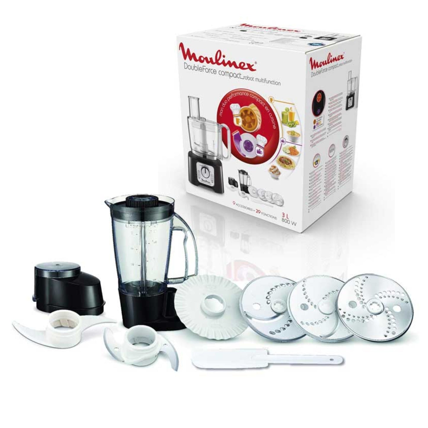 Moulinex  Food Processor 800W 3L + ACC