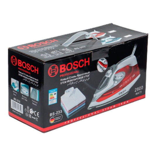 Bosch Steam Iron Ceramic Plate 2600W Red