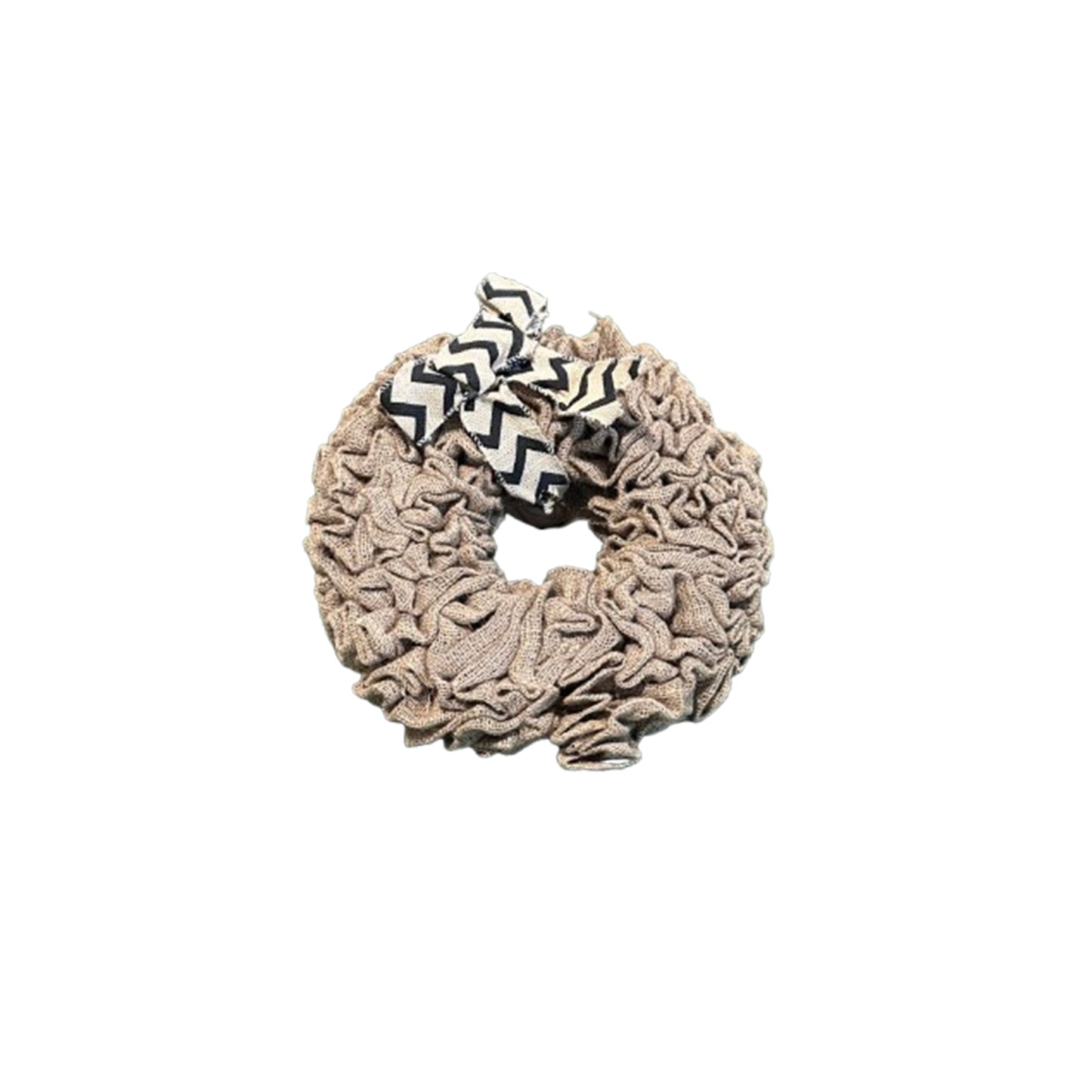 Jute wreath christmas decoration