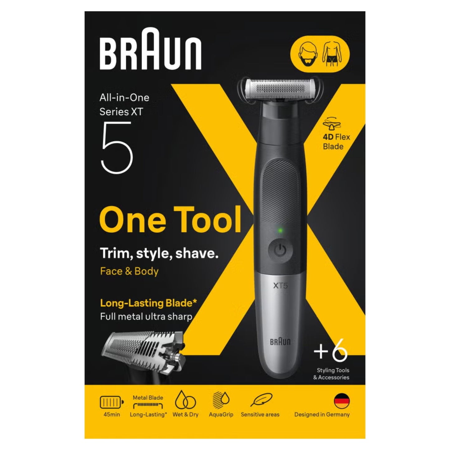 Braun Hybrid Trimmer wet & Dry shaver Series X