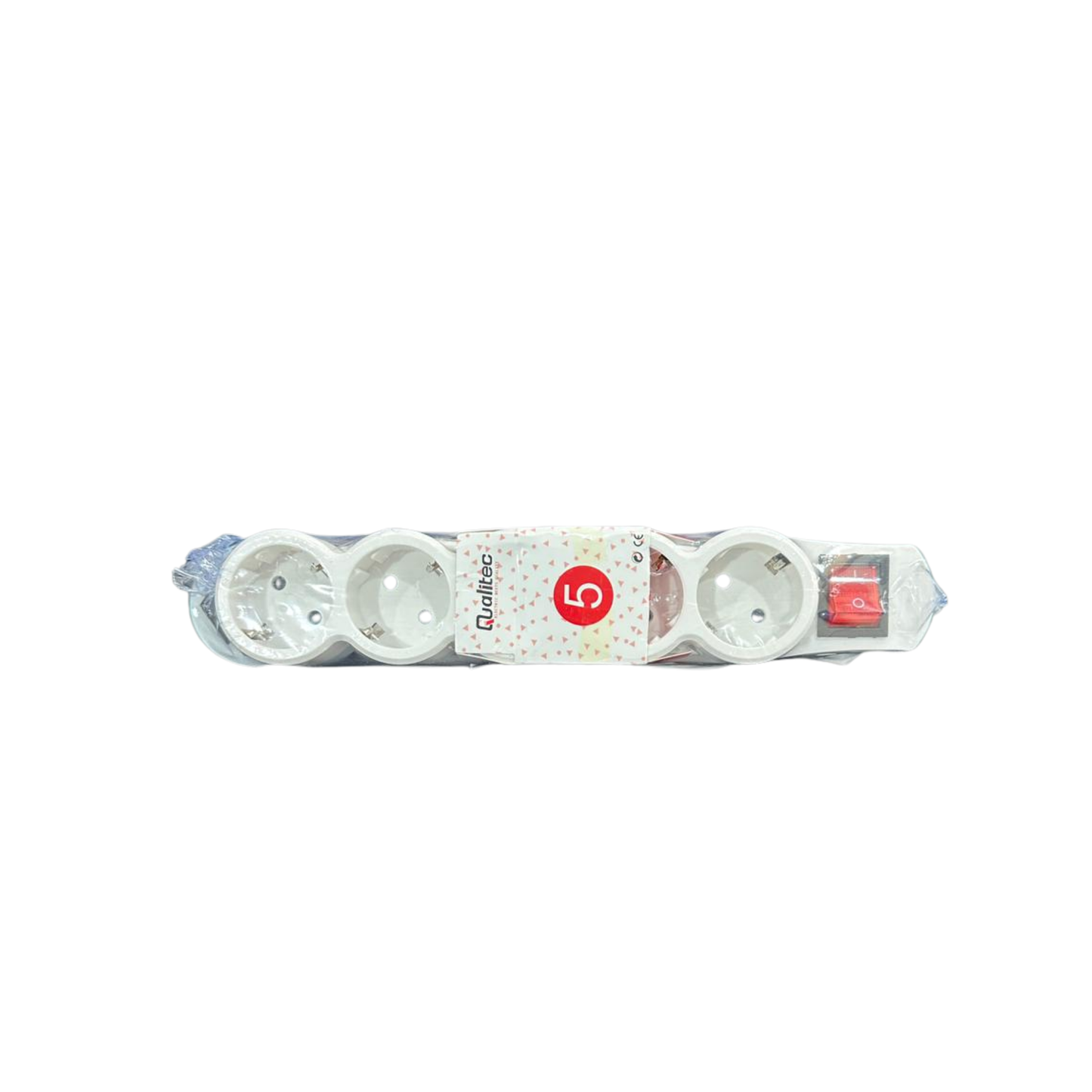 Qualitec Electric extension 4 meters 5 sockets