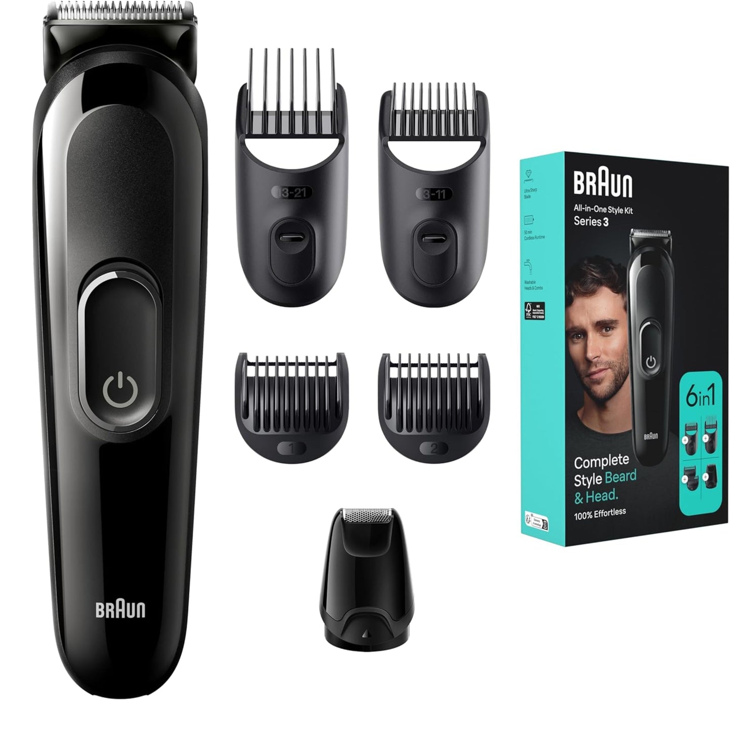 Braun All-In-One Style Kit Series 3 6-in-1 Kit for Beard, Hair & More